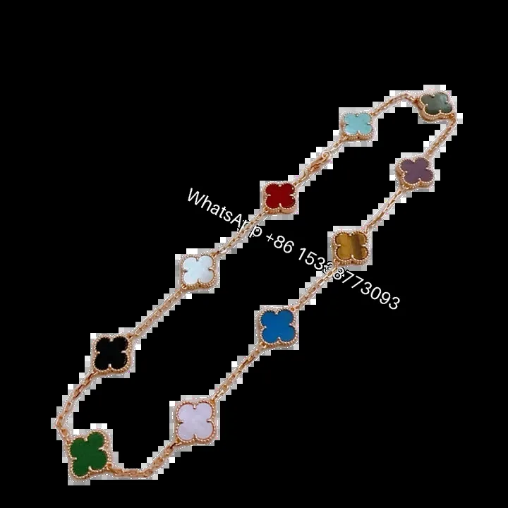 View 1 of Van Cleef & Arpels Replica Alhambra 10 Clover Necklace
