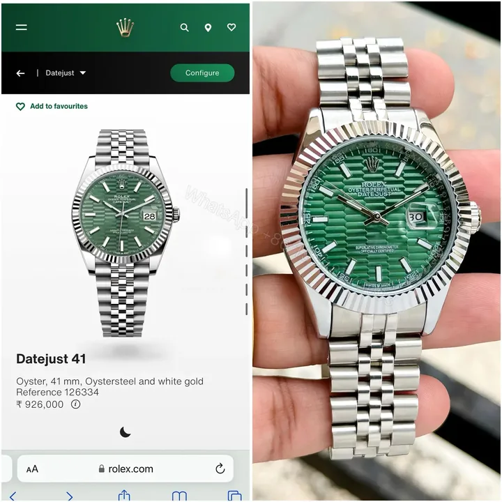 View 1 of Rolex Green Motif Face Dial