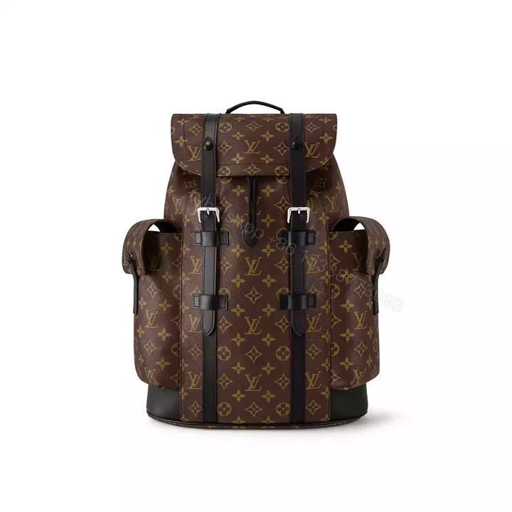 View 1 of LOUIS VUITTON CHRISTOPHER PM MONOGRAM MACASSAR CANVAS – LBV390