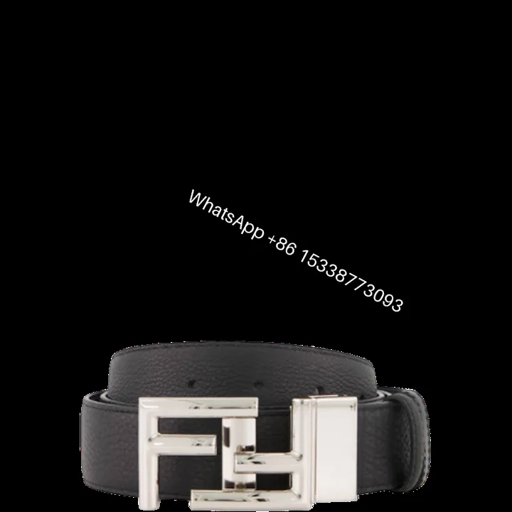 View 1 of FENDI’S BLACK LEATHER BELT WITH FENDI SILOUIS VUITTONER BUCKLE 40MM