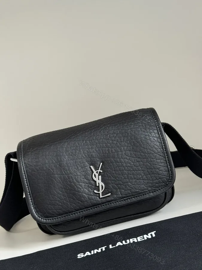 View 1 of Textured Leather Crossbody: Compact Luxury Everyday Bag
