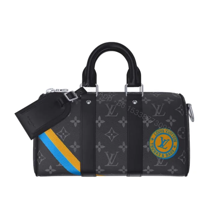 View 1 of Louis Vuitton Keepall Bandoulière 25 Mon Monogram Black 25Cm P01942