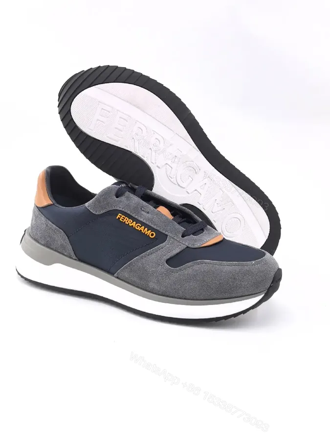 View 1 of Casual Luxe Suede Sneaker with Textured Blocks, Mens Footwear