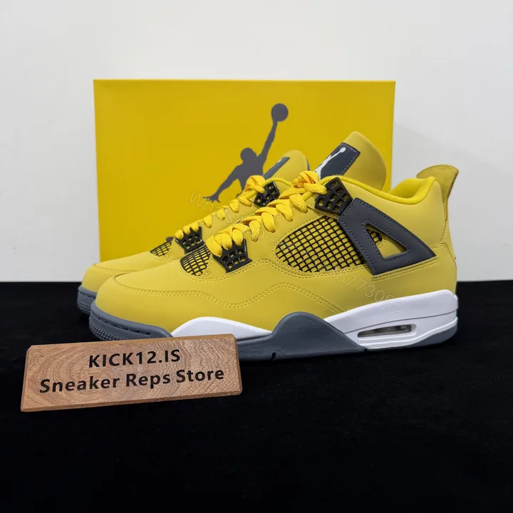 View 1 of Air Jordan 4 Retro Lightning (2021) Reps
