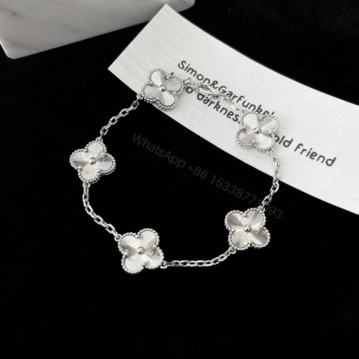 View 1 of 高仿首飾VanCleef&Arpels*RP9XE00銀鐳射五花手鏈