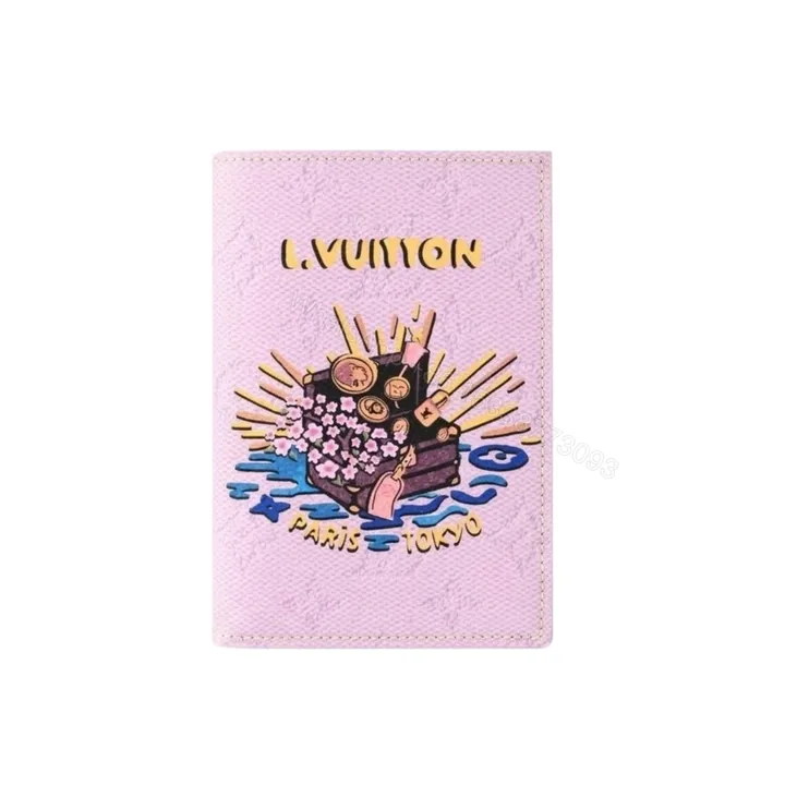 View 1 of Louis Vuitton Passport Cover Pink 14Cm M25968