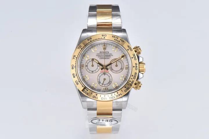 View 1 of DJ Factory Clean Factory Clean Rolex Daytona Gold & Silver Watch