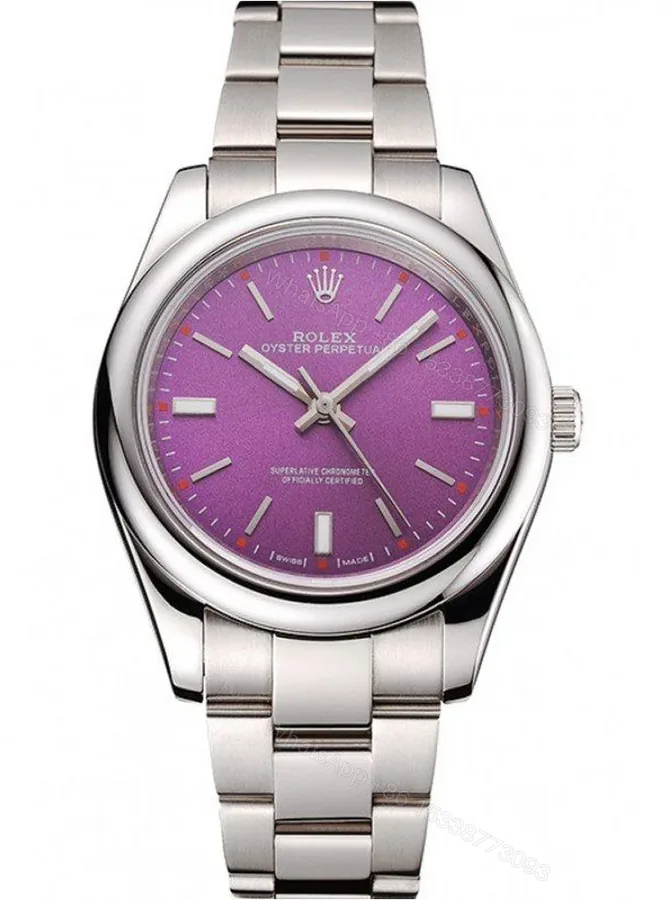 View 1 of Replica Rolex Oyster Perpetual Date Purple Dial REP016834 41 mm