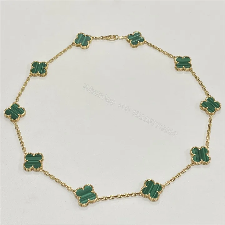 View 1 of Van Cleef Arpels Green Vintage Necklace 10 Motifs VCARO3QJ00