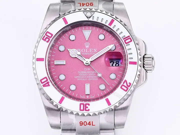 View 1 of BT Factory Clean Factory ROLEX DIW Submariner Pink Gradient Watch