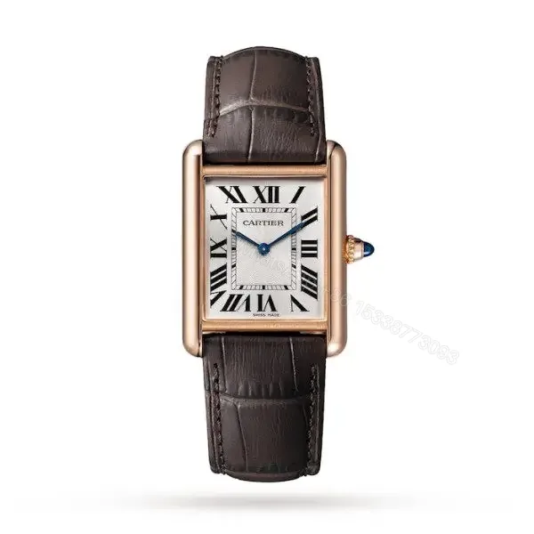 View 1 of Replica Cartier Tank Louis Cartier Women Automatic White Leather Watch WGTA0011