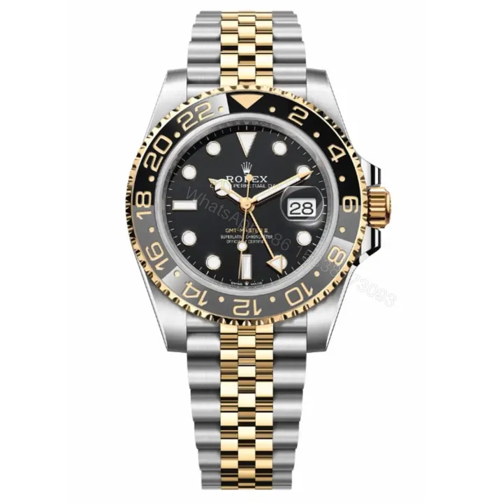 View 1 of 2023 GMT-Master 2 Silver Gold Replica Clone Watch