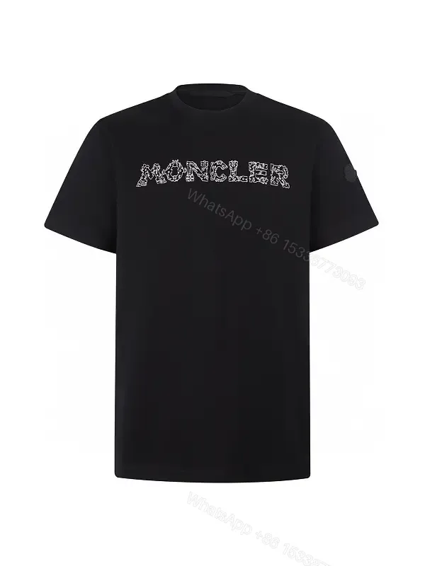 View 1 of Minimalist Black Tee, Premium Cotton, Modern Fit, Logo Detail, T-Shirt