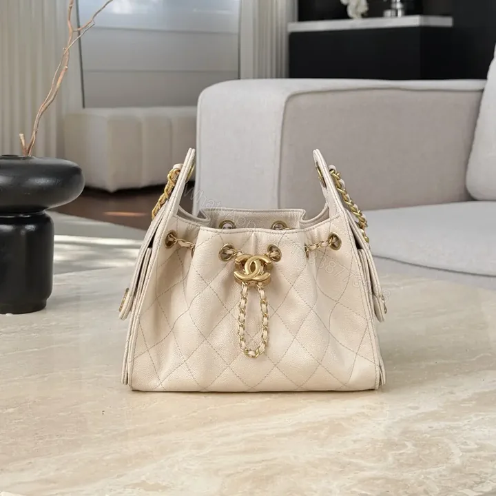 View 1 of CHANEL 25 MINI SIZE BEIGE WITH GOLD HARDWARE