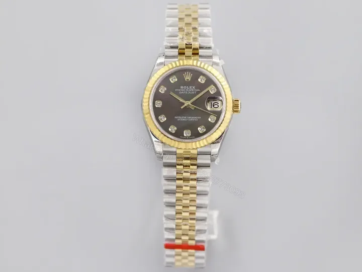 View 1 of Rolex Datejust 36 Rolesor Yellow Domed Jubilee Brown Dial116203-0181