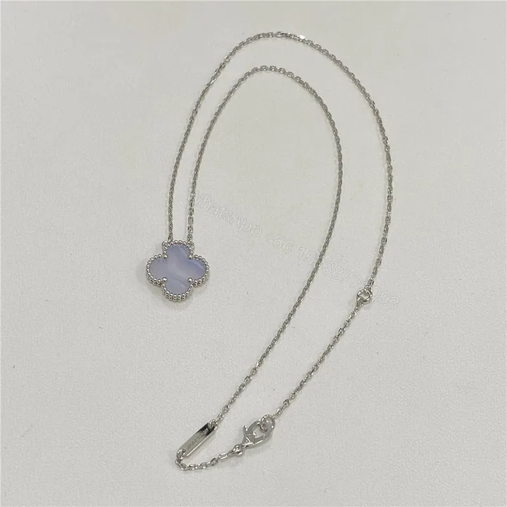 View 1 of Van cleef Arpels Vintage Alhambra Pendant Necklace Chalcedony VCARD34900