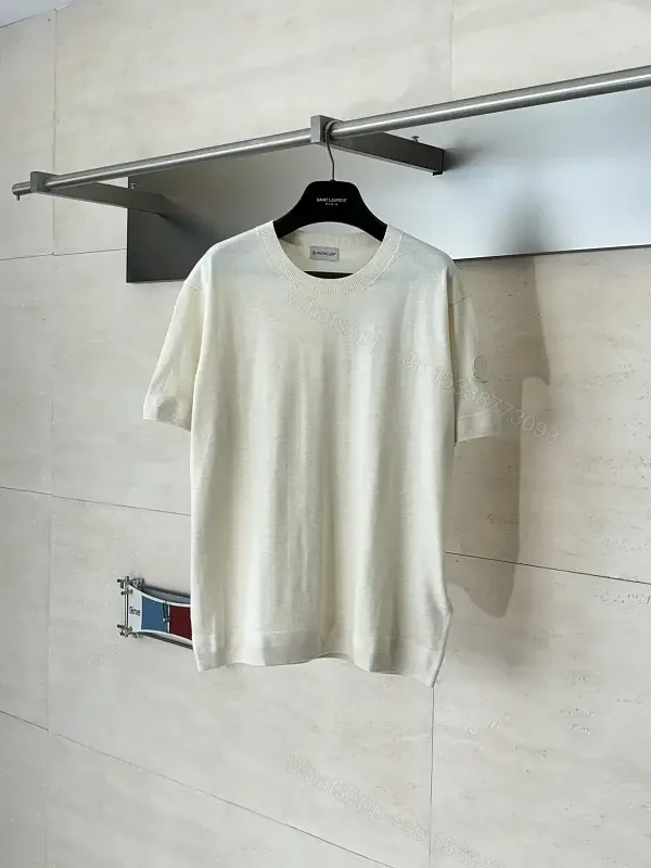 View 1 of White Cotton Minimalist Soft Texture T-Shirt