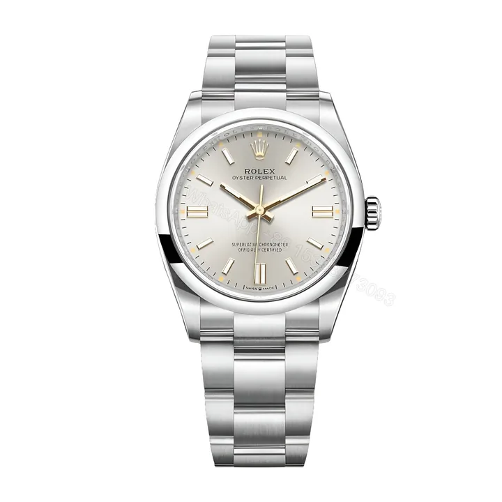 View 1 of Rolex Oyster Perpetual Grey Dial 126000 Replica