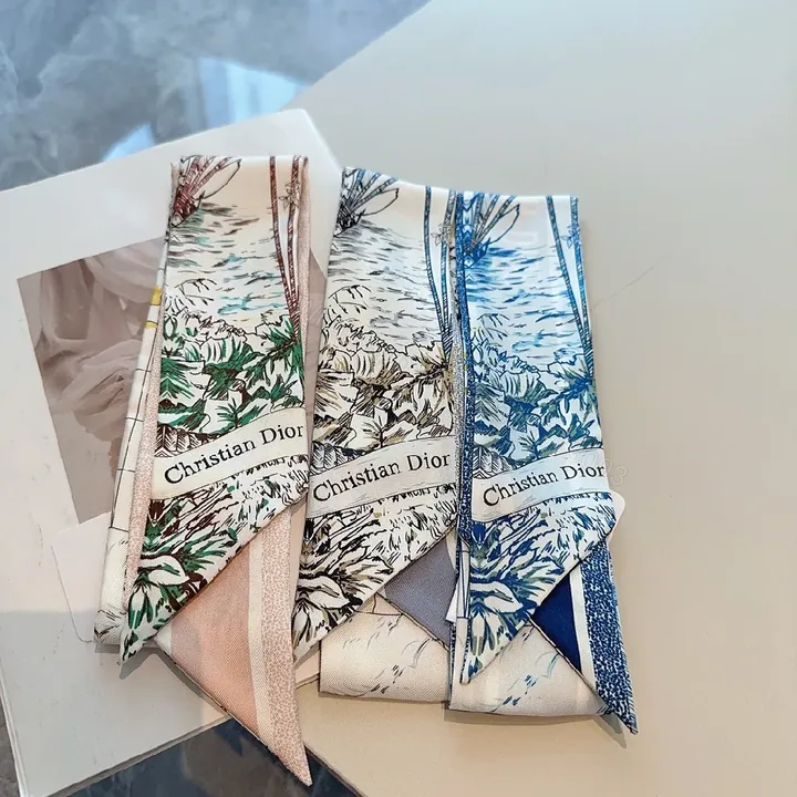 View 1 of Textured Botanical Scarves: Luxe Patterned Accessory Style