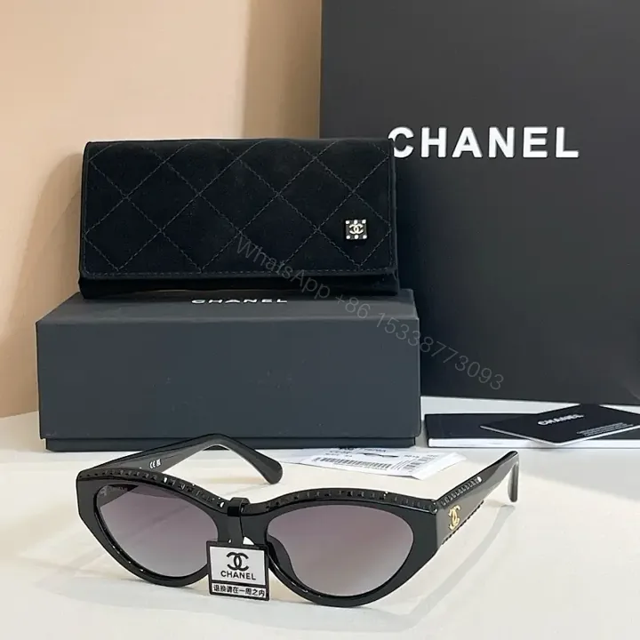 View 1 of Quilted Leather Wallet + Sunglasses Duo: Luxe, Discreet Style