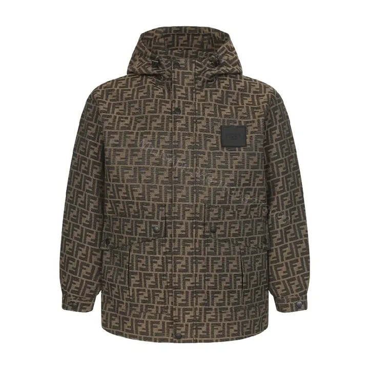 View 1 of Bold Patterned Parka: Urban Warmth, FF Motif Coat