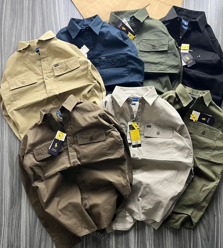 View 1 of FIRST COPY RALPH LAUREN DOUBLE POCKET CARGO SHIRT