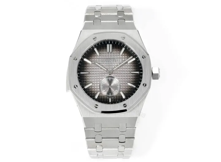 View 1 of JH Factory Audemars Piguet Royal Oak 26591IP Series Men’s Watch – Stainless Steel with Grey Dial and Platinum Luminous Markers