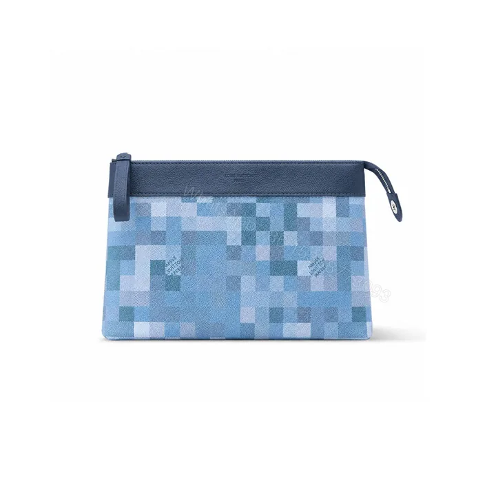 View 1 of Louis Vuitton Pochette Voyage Souple Blue 30Cm M28846