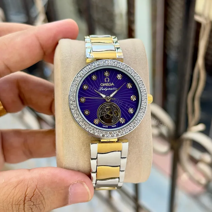 View 1 of Omega Ladymatic Purple Sunburst Dial