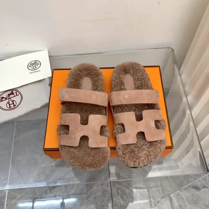 View 1 of Soft-Luxe Shearling Slides with Signature Straps - Luxury Comfort Slides