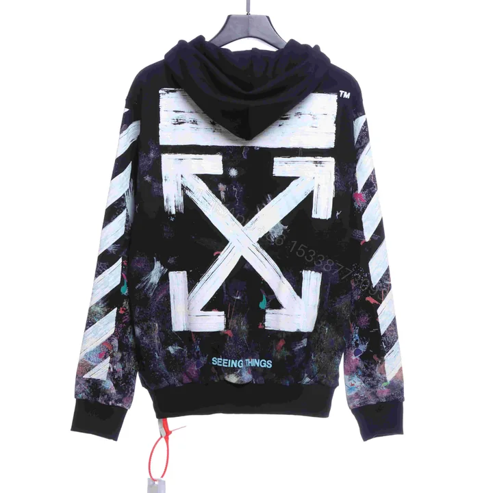 View 1 of Off-White Starry Sky Zipper Hoodie
