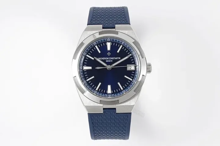 View 1 of GS Factory Vacheron Constantin Overseas 4500V Series Steel Watch – Blue Dial, 41mm Stainless Steel Case, Rubber Strap, Automatic Cal.5100 Movement, 60-Hour Power Reserve, Geneva Seal Certified