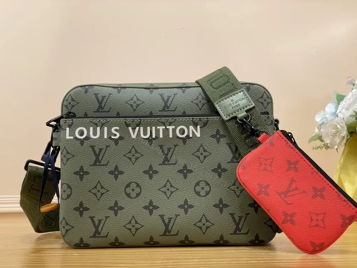 View 1 of Monogram LV Crossbody Bag: Luxe Everyday Style Set