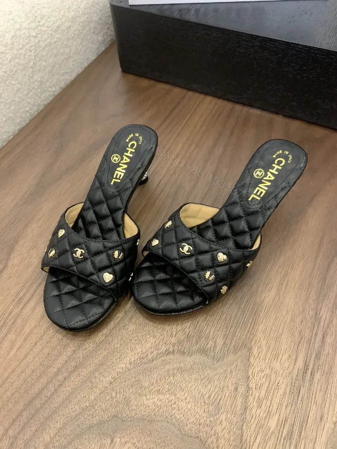 View 1 of Patterned Quilted Slip-Ons: Luxe Comfort Sandals