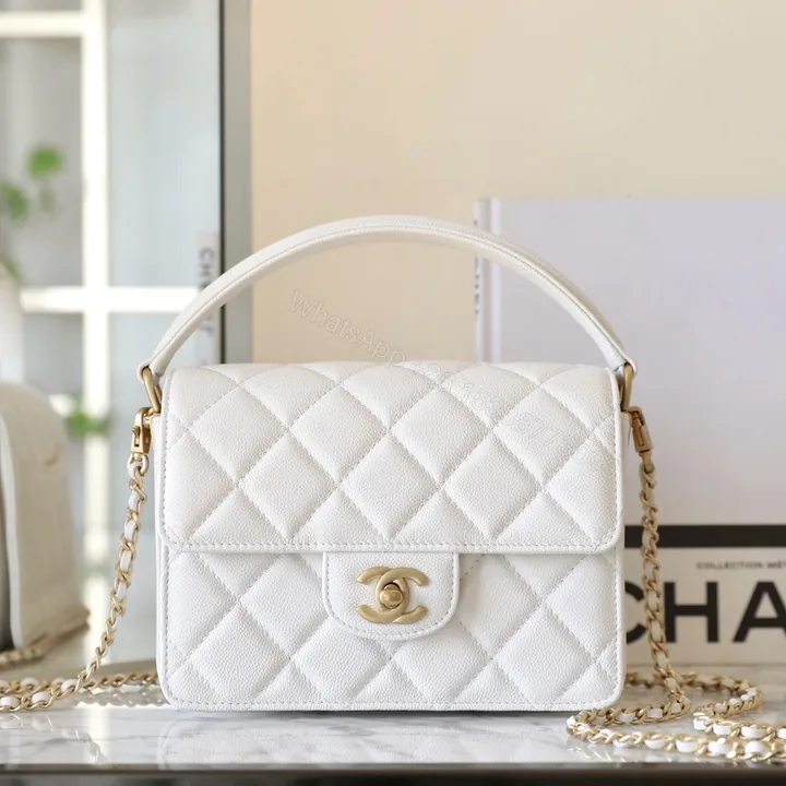 View 1 of 高仿Chanel*24K系列AS03002手柄口蓋包中號牛皮免檢版