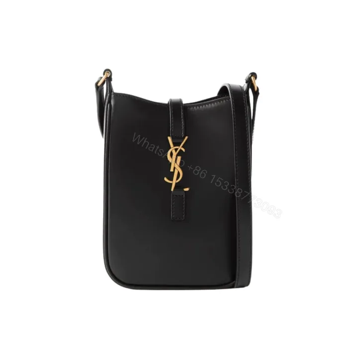 View 1 of Saint Laurent Le 5 A 7 Mini Vertical Bag Black 18Cm
