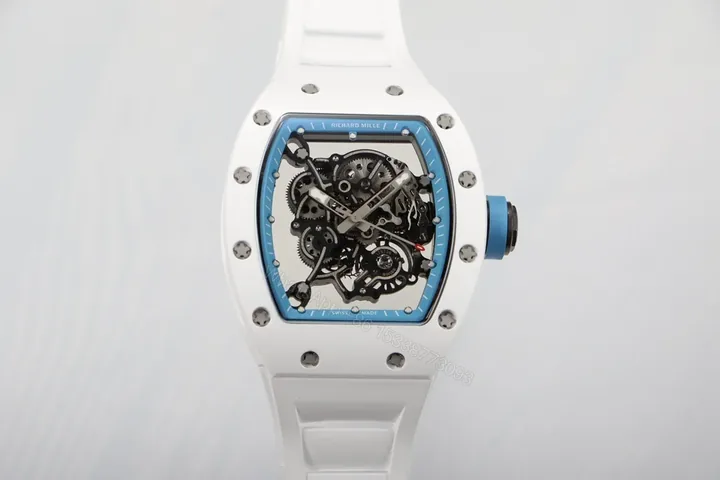 View 1 of Richard Mille RM055 White Ceramic RMUL2 White Shock Absorber Edition RM055-WC-RMUL2-WHITE