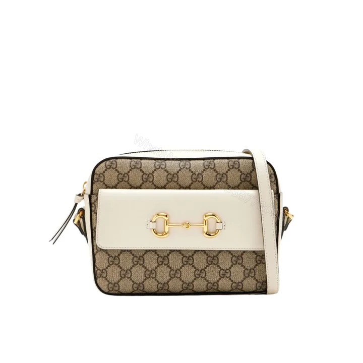 View 1 of Gucci Horsebit 1955 Small Shoulder Bag Beige And Ebony 23Cm 645454 92TCG 9761