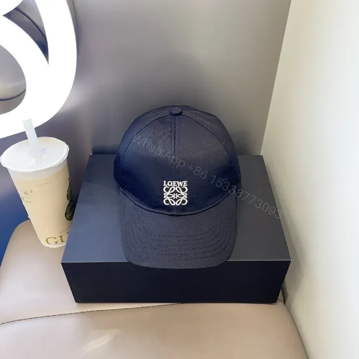 View 1 of Navy Minimalist Cap: Structured Luxury Emblem Cap