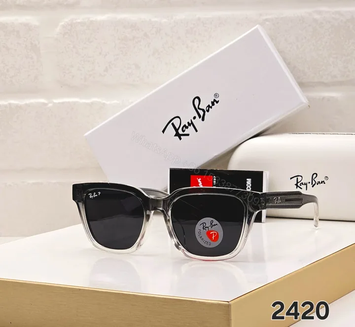 View 1 of Ray-Ban Square Sunglasses Black-Grey
