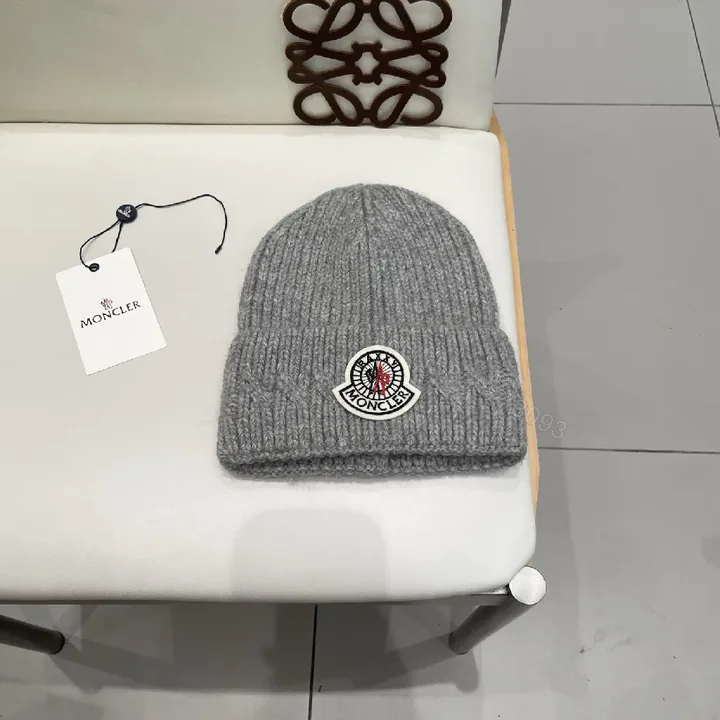 View 1 of Cozy Knit Beanie with Moncler Patch — Everyday Warmth, Elevated Style