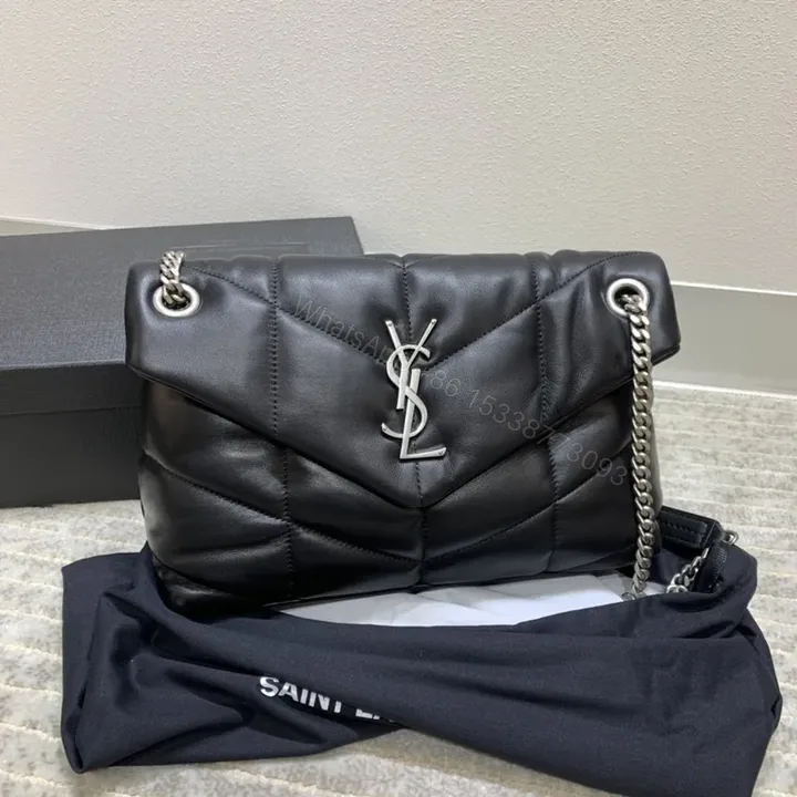 View 1 of Chic Quilted Leather Bag â€” YSL-Style Luxury, Everyday