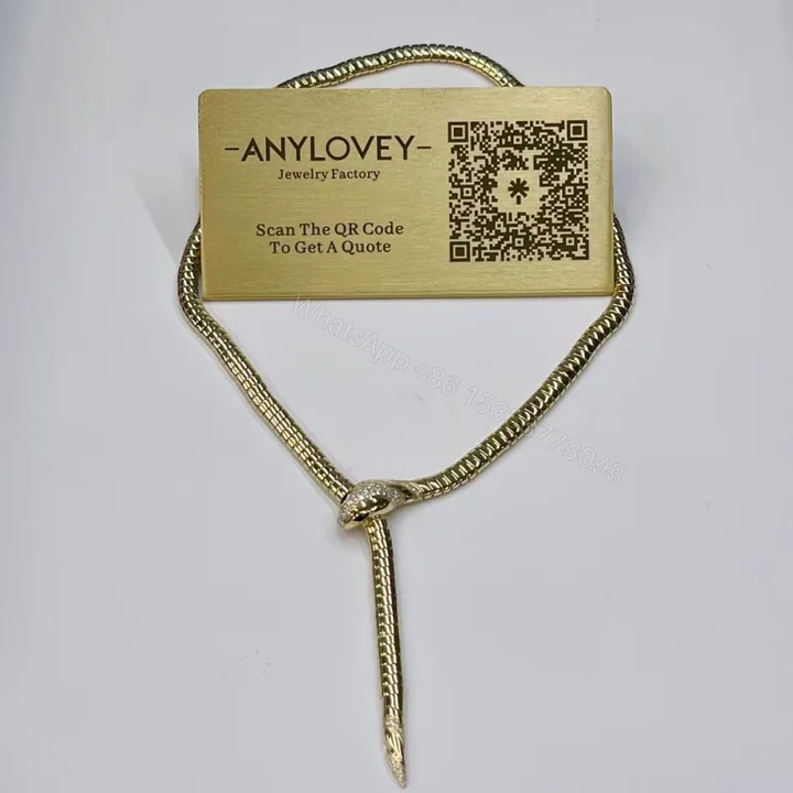 View 1 of 18kt Yellow Gold Bvlgari Tubogas Necklace with Head and Tail Diamonds Onyx 360632