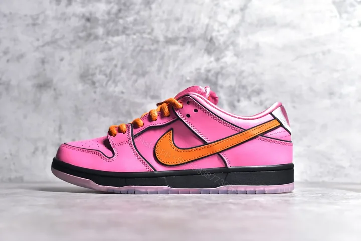 View 1 of Nike SB Dunk Low x Powerpuff Girls Pink Replica
