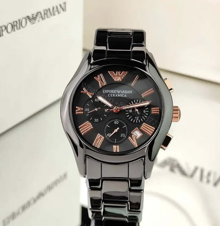 View 1 of Emporio Armani AR1410 Black Ceramic