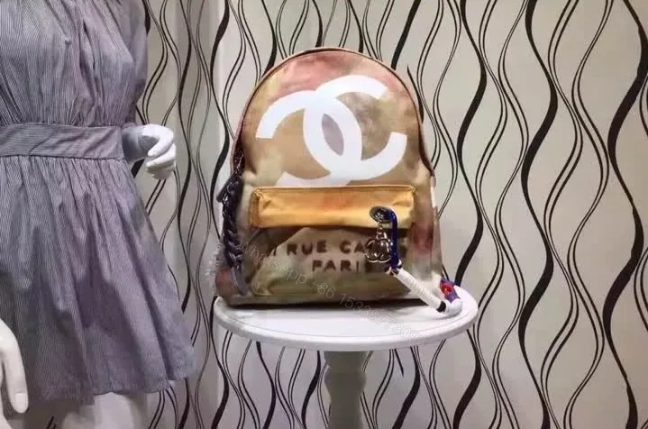 View 1 of Chanel Replica Graffiti Art School Backpack