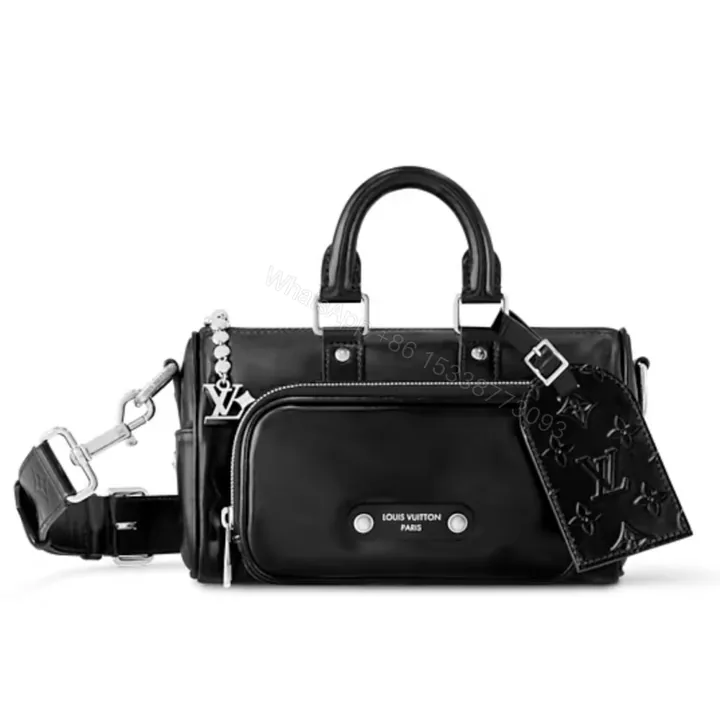 View 1 of Louis Vuitton Keepall Cargo Bandouliere 25 Black 25Cm M13988