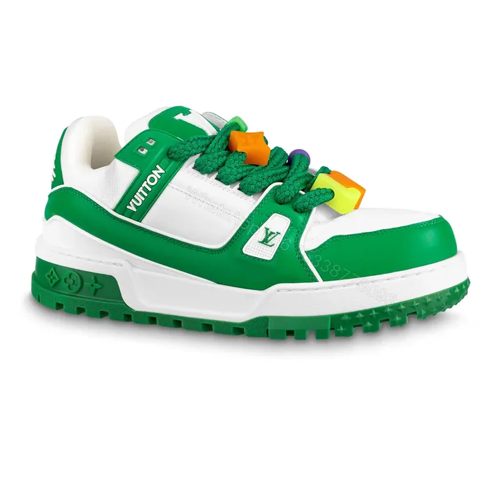 View 1 of LOUIS VUITTON LV TRAINER MAXI SNEAKERS IN GREEN – LSVT333