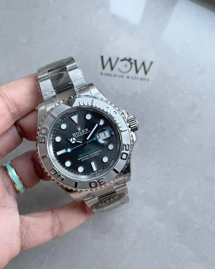 View 1 of CLEAN FACTORY 1:1 Rolex Yacht-Master 126622 904L Steel Best Edition Rhodium Dial on SS Bracelet VR3235