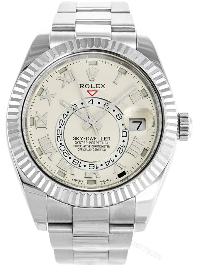 View 1 of Replica Rolex Sky-Dweller Silver Dial 326939